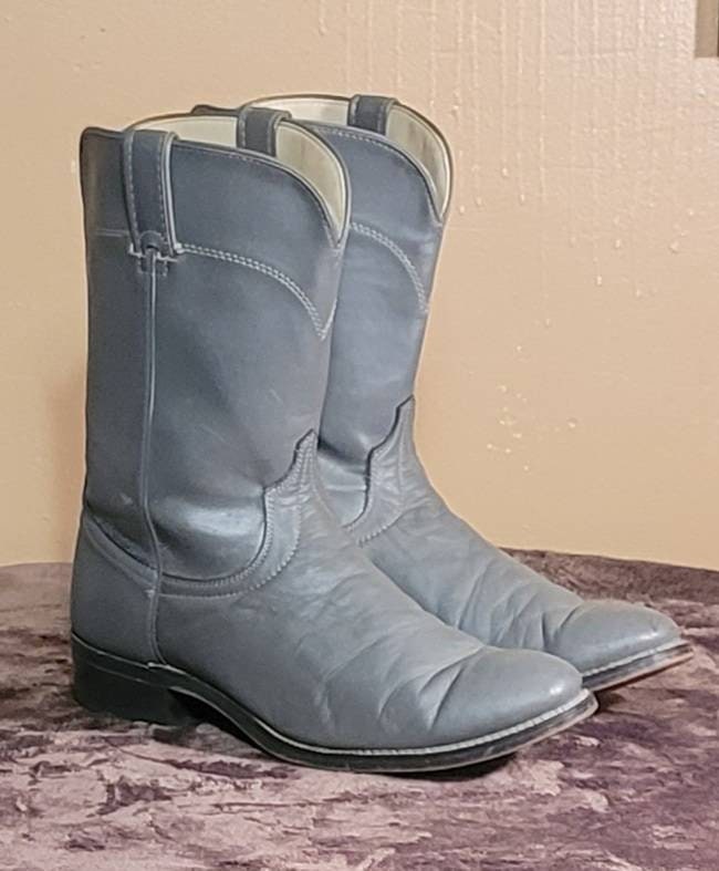 Leather gray boots Clearance