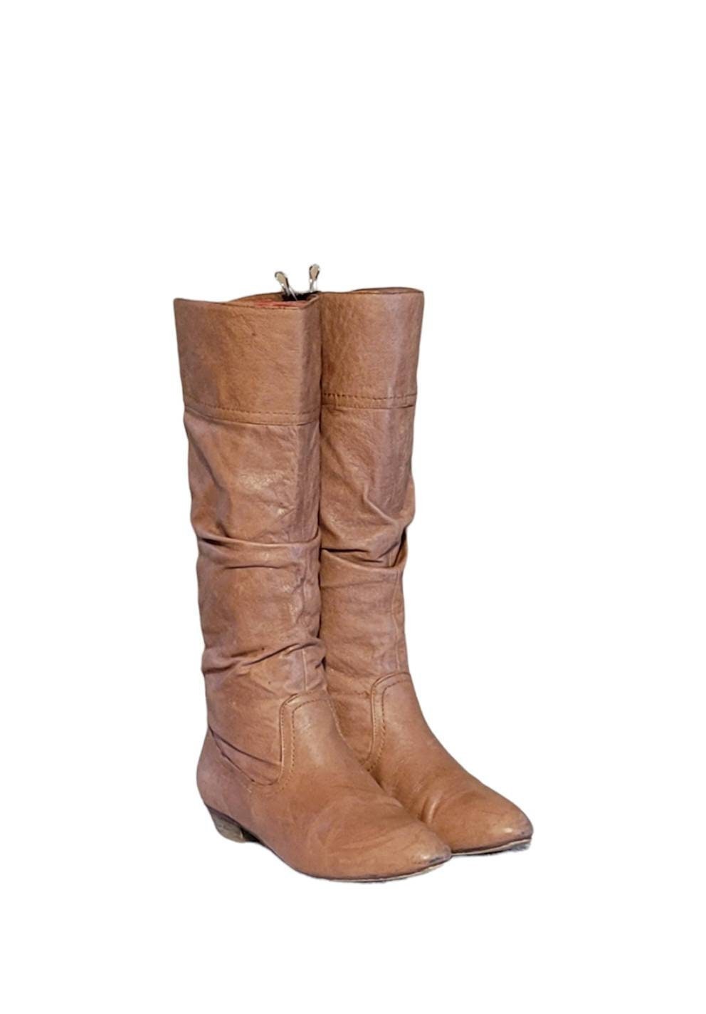 women's black tall slouch boots