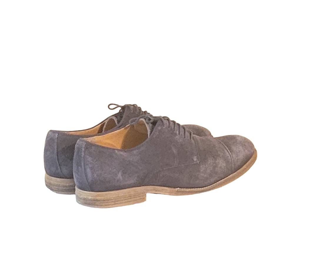 Men Vintage Navy Blue Suede Oxfords By Alfani Size 13M/Men Designer Shoes Men Vintage Navy Blue Suede Oxfords by Alfani Size 13m/men  main image 4