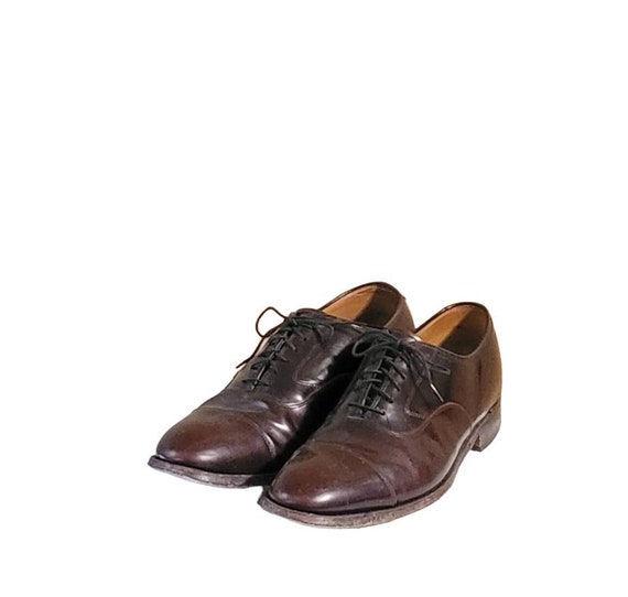 Vintage Johnston & Murphy Burgundy Leather Cap Toe Oxford  display picture 3