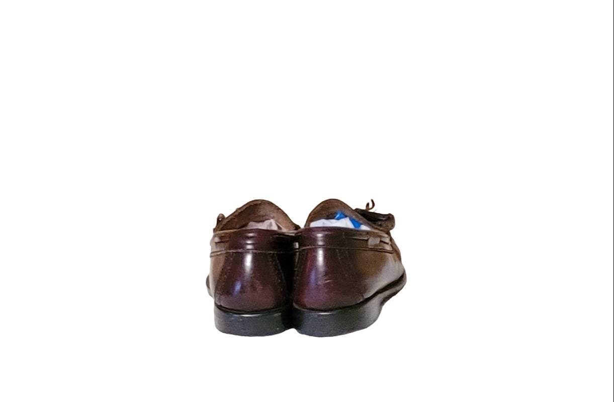Men Vintage Burgundy Tassel Loafers By Bass Size 8.5D/Men Designer Shoes Vintage Bass Weejuns Tassel Loafers 8.5 Men main image 3