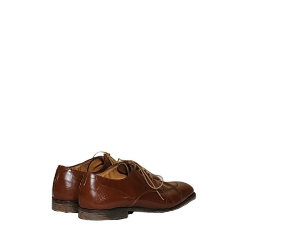 Men Vintage Brown Leather Lace Up Shoes By Nino R… - image 2