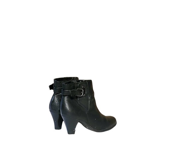 Women Vintage Leather Black Ankle Boots By St Joh… - image 9