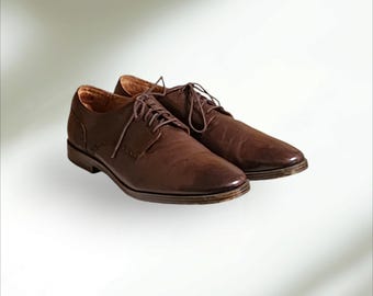 Vintage ALDEN Dark Brown Shell Cordovan Wing Tip Oxfords | 11 B
