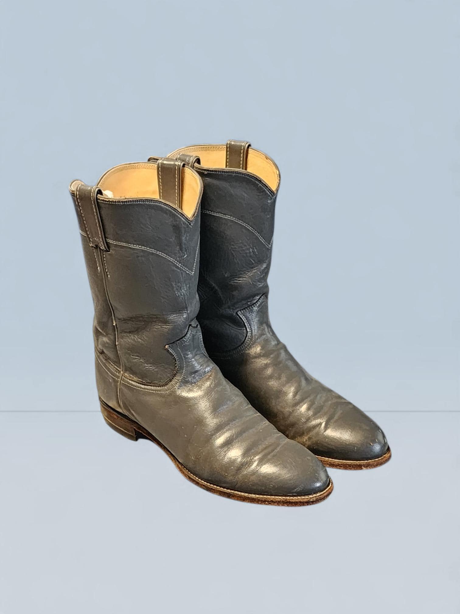 Vintage Justin Cowboy Boots - Etsy