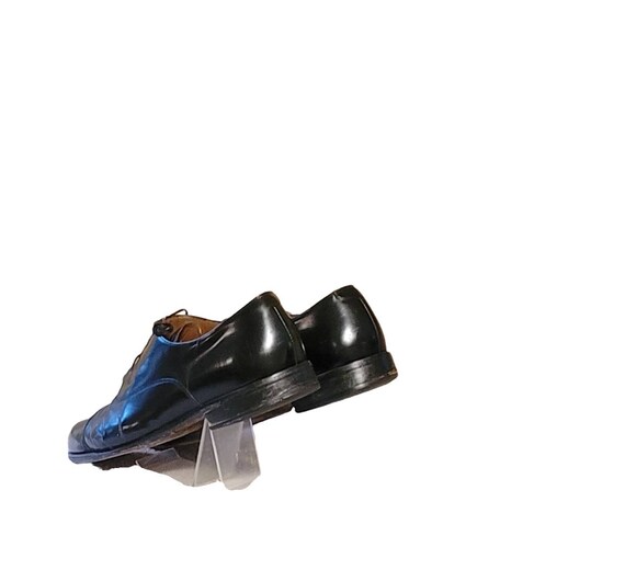 Men Vintage Black Leather Cap Toe Shoes By Boston… - image 7