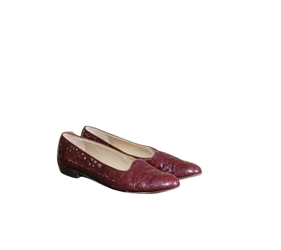 Women Vintage Burgundy Loafers by Salvatore Ferragamo Size 8.5aa/women  Designer Loafers/women Leather Loafers -  Canada