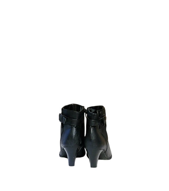 Women Vintage Leather Black Ankle Boots By St Joh… - image 4
