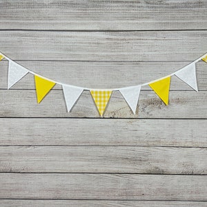 Sunshine Yellow Gingham Bunting