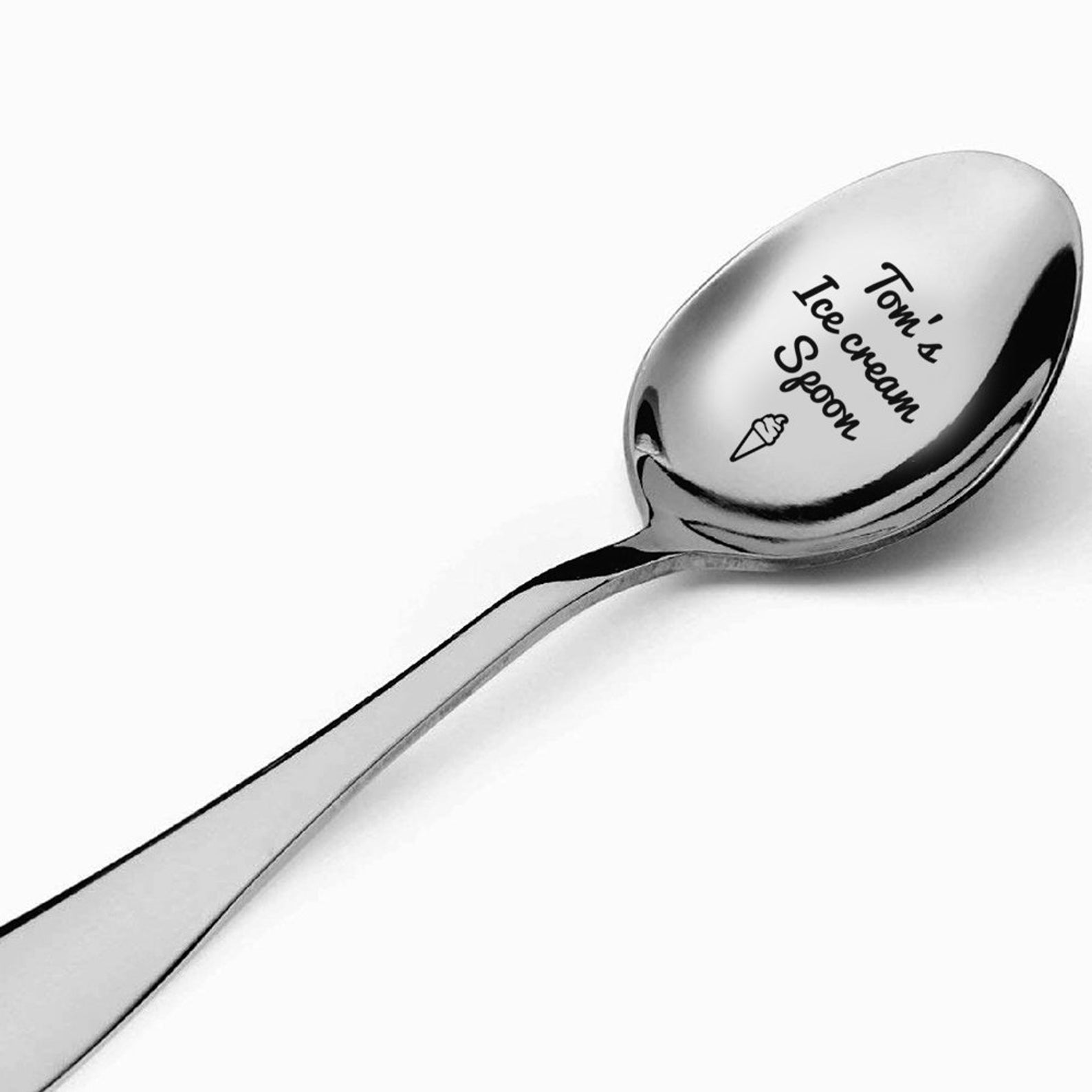 Custom Engraved Spoon Your Text Custom Phrase Personalized Etsy