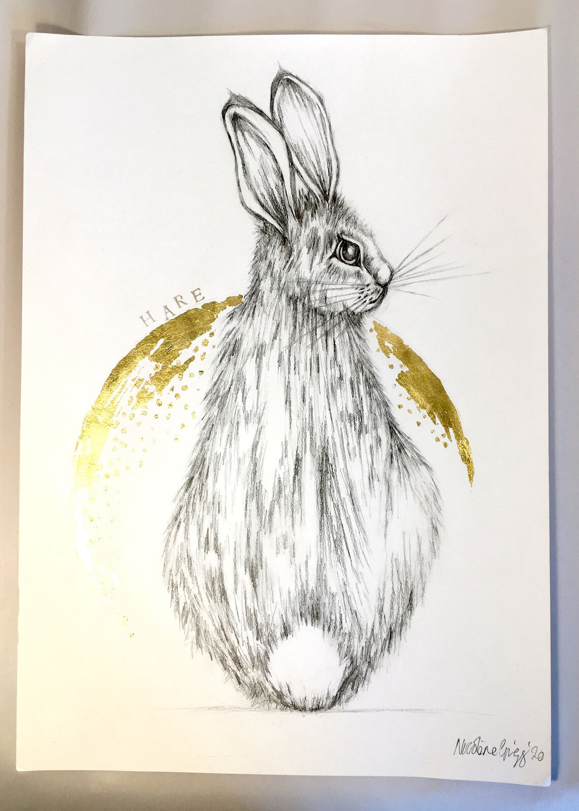 Hase Zeichnung Hase Bilder Tier Bleistiftzeichnung A3 | Etsy