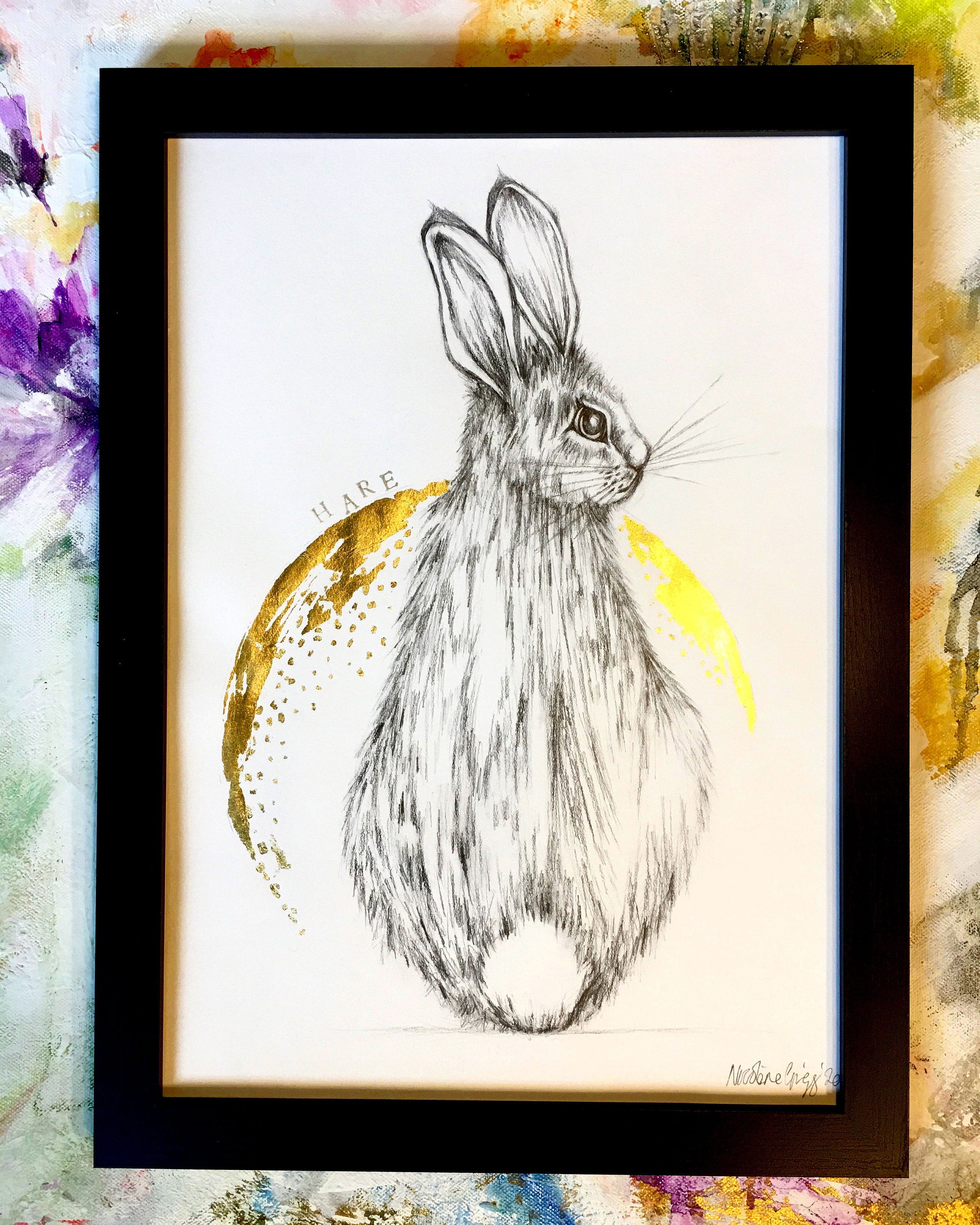 Hase Zeichnung Hase Bilder Tier Bleistiftzeichnung A3 | Etsy