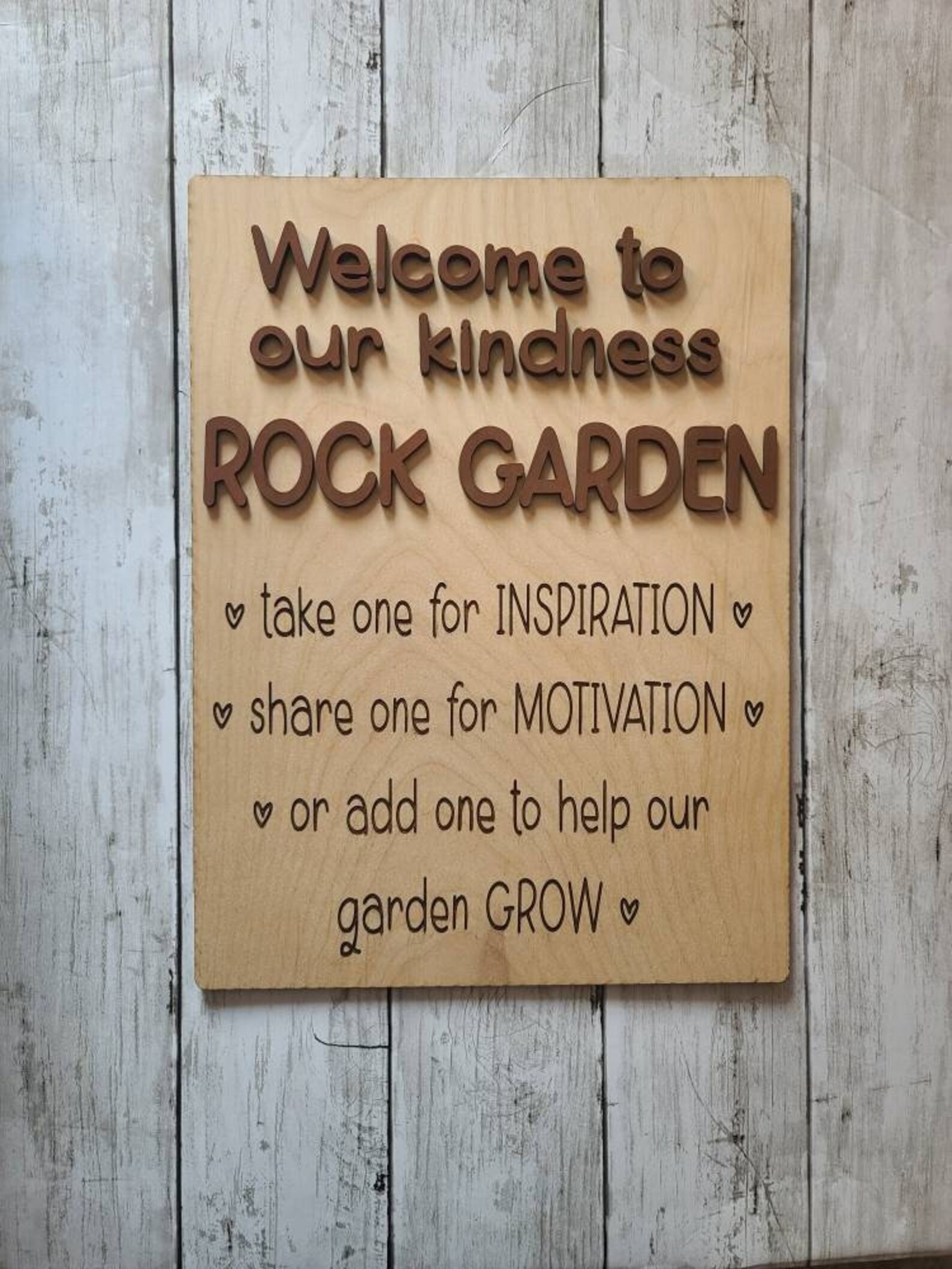 to Our Kindness Rock Garden Outdoor Sign Playground Etsy