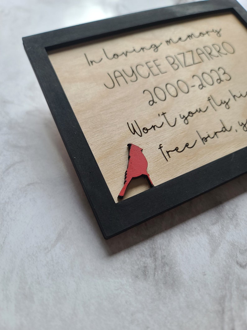 In Loving Memory Cardinal Personalized Memorial Gift, in Loving Memory ...