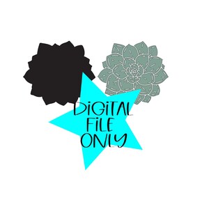 Succulent Layered Cut File Glowforge, Succulent SVG, Succulent Laser File- Digital Download Only