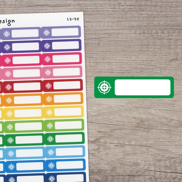 TARGET Icon Label Planner / Calendar Stickers [L2-25]