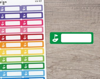 GOLF Icon Label Planner / Calendar Stickers [L2-27]