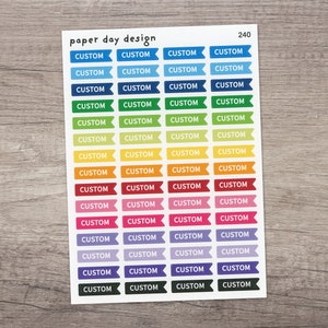 CUSTOM FLAG Planner Stickers  [240]