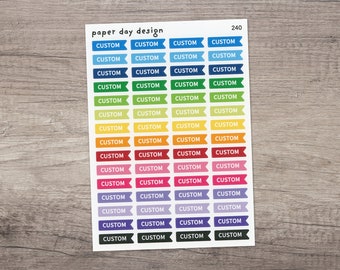CUSTOM FLAG Planner Stickers  [240]