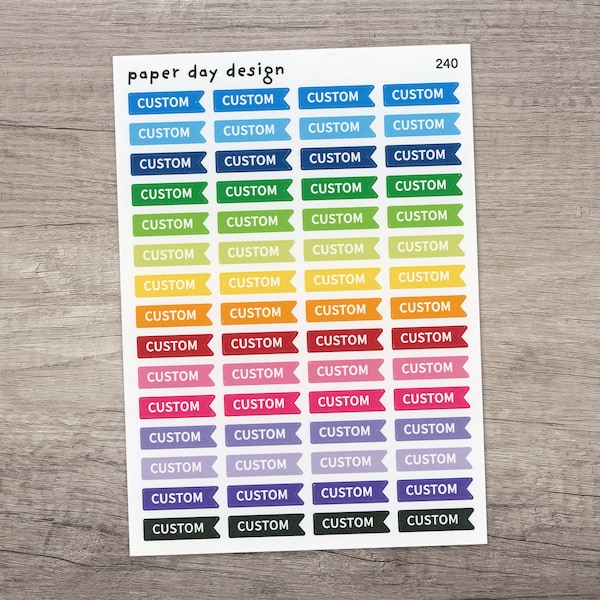 CUSTOM FLAG Planner Stickers  [240]