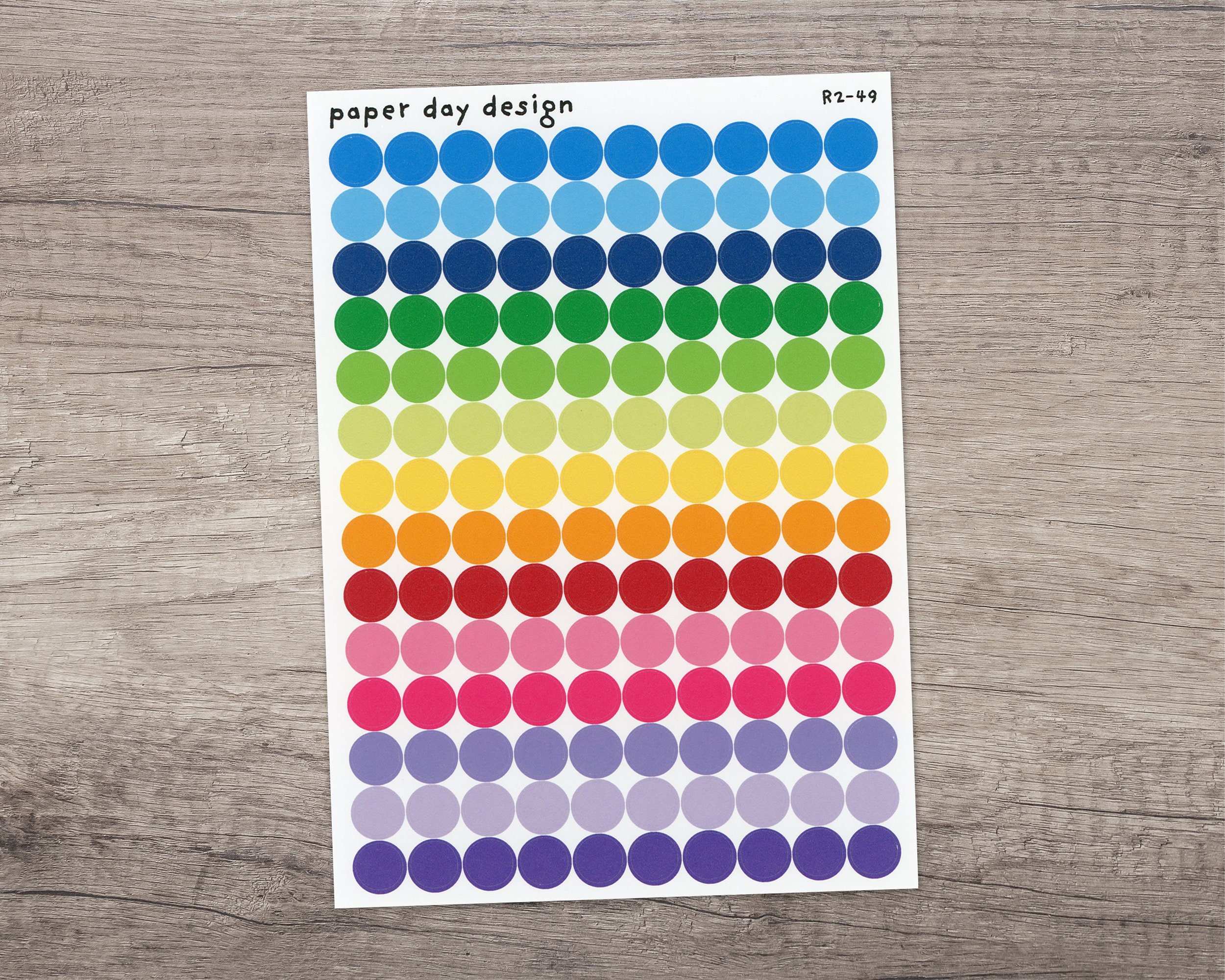 Adheso 6mm 1/4 Inch Colour Coding Dot Stickers. 476 Dots. 12 Colours, Wall  Planner, Colour Coding, Diary, Filofax 0.6cm Sticky Dots 