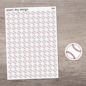 Baseball Icon Stickers for Planner or Calendar [254]