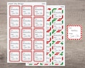 Custom Personalized Christmas Gift Tag Stickers From Santa [G004/G005]