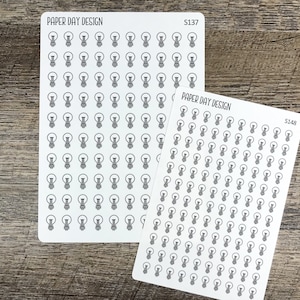 Light Bulb Icon Planner Stickers for Planner or Calendar