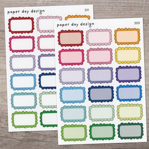 Doodle Half Box Planner Stickers [309/311]