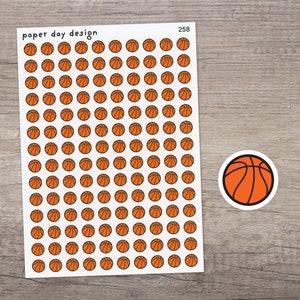 BASKETBALL Icon Stickers for Planner or Calendars [258]