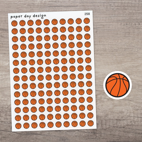 BASKETBALL Icon Stickers for Planner or Calendars [258]