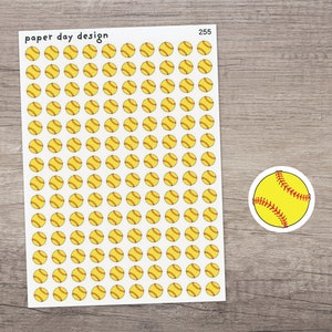 SOFTBALL Icon Stickers for Planner or Calendar [255]