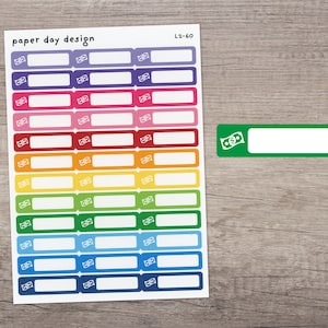 DOLLAR BILLS Icon Label Planner / Calendar Stickers [L2-60]