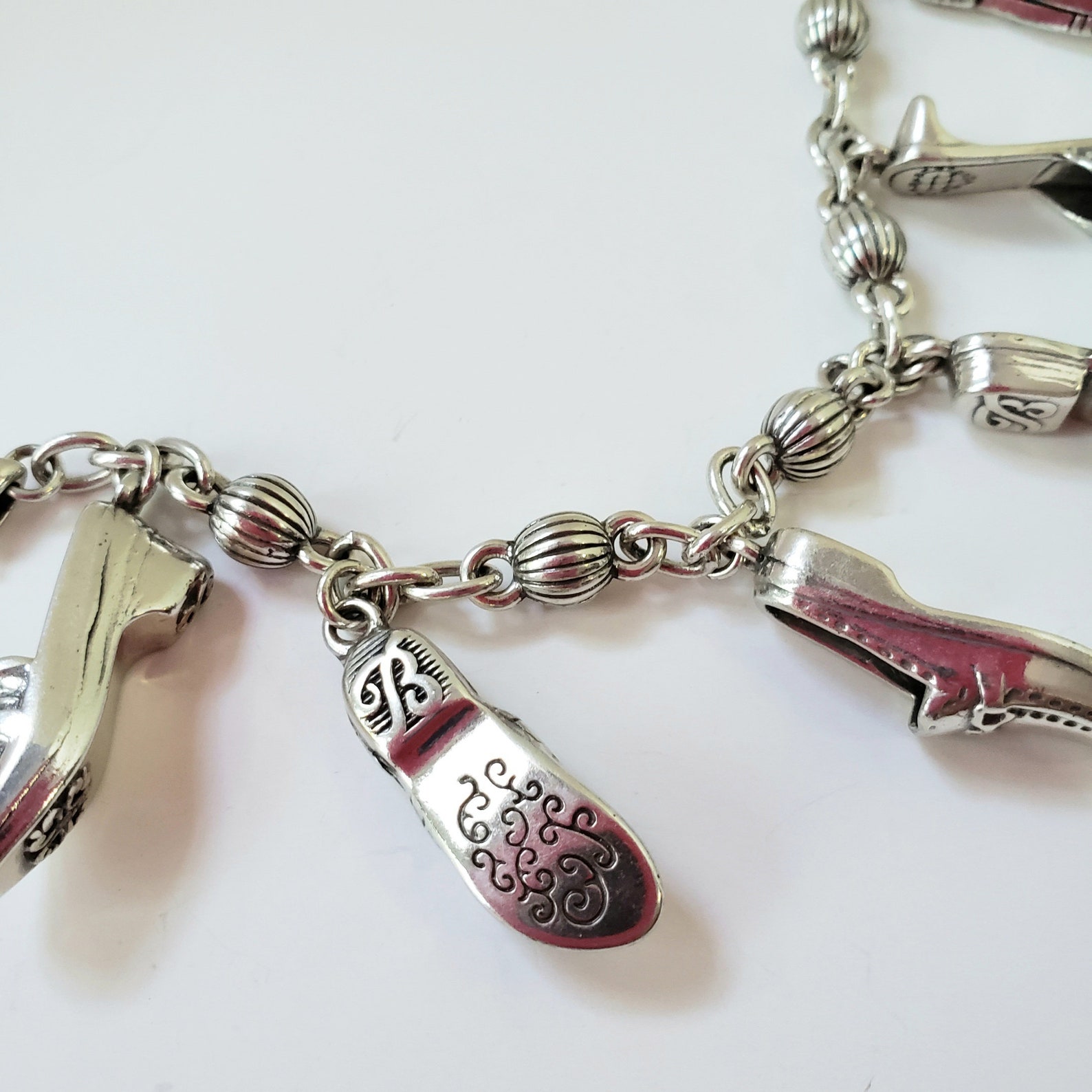 Brighton Shoe Charm Bracelet .Retired Brighton Charm Etsy