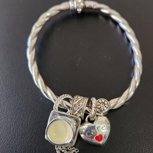 Vintage Brighton Nurse Bracelet . Vintage Brighton Charm Bracelet .Brighton Silver ton Nurse Themed Charms. Bracelet . Brighton Jewelry Gift
