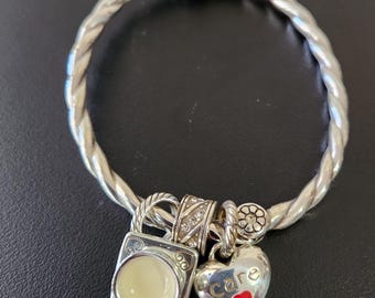 Vintage Brighton Silver Tone Nurse Charm Bracelet - Gift for Nurse