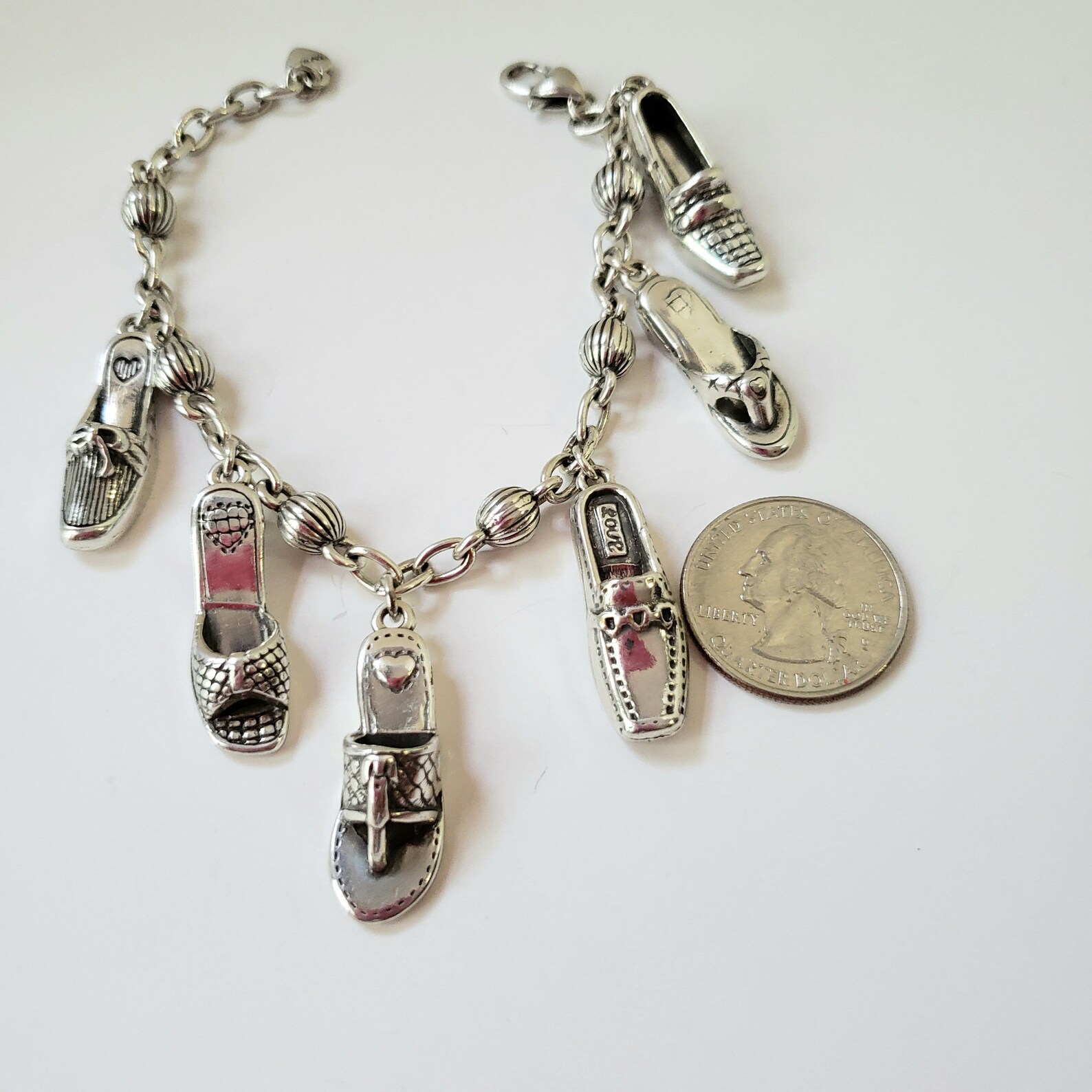 Brighton Shoe Charm Bracelet .Retired Brighton Charm Etsy
