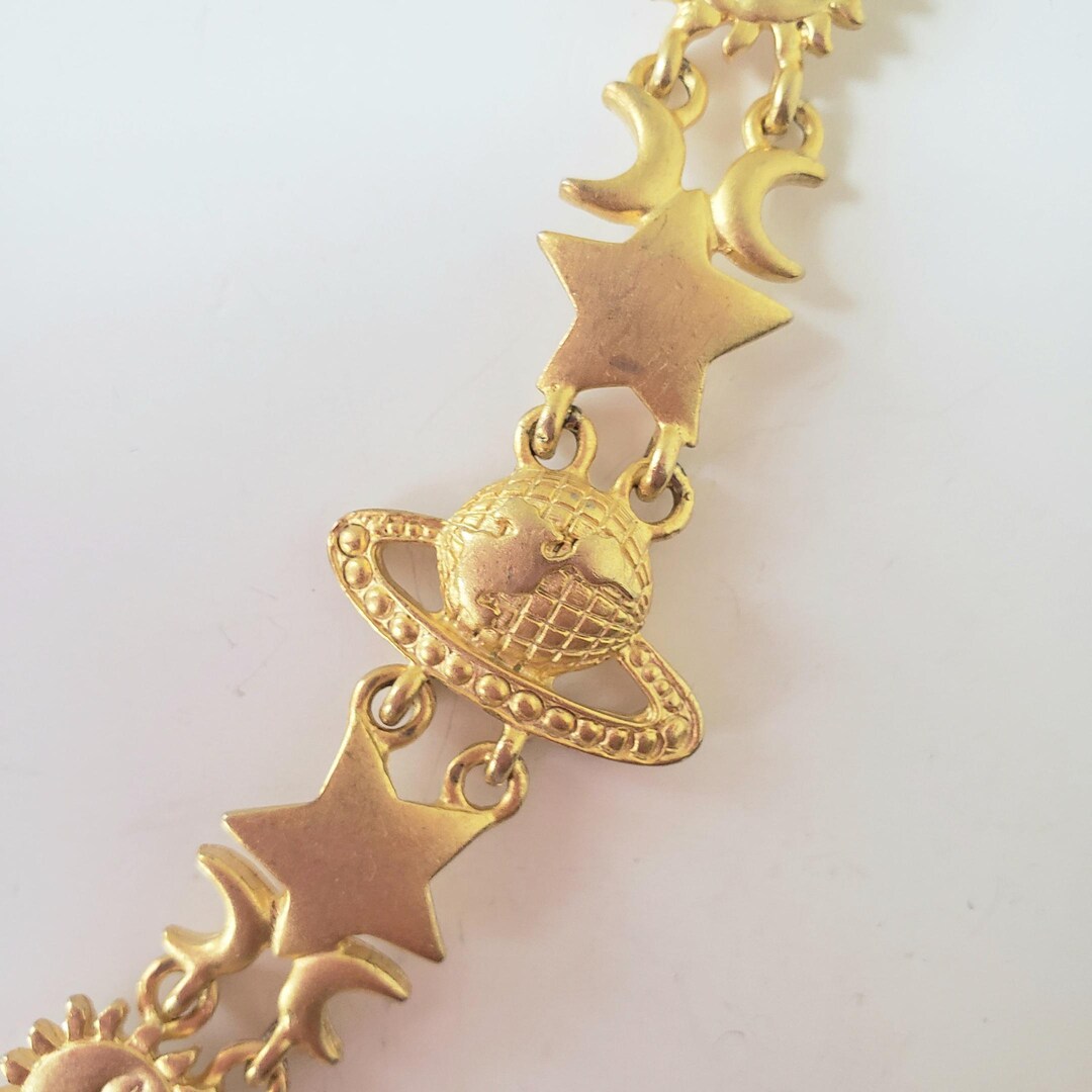 Sun Moon & Star Bracelet – Gold main image 0