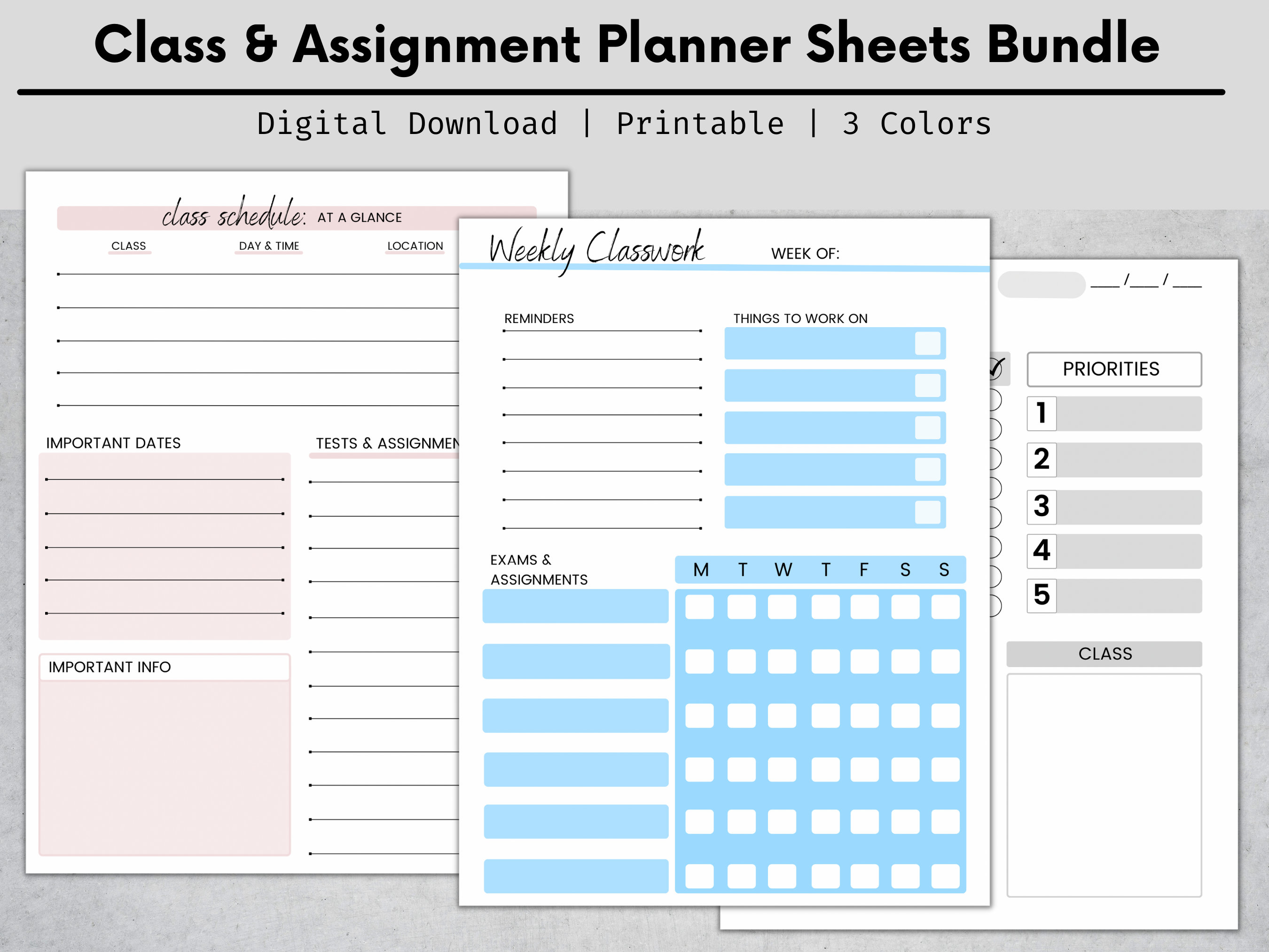 Nursing School Planner Template, Digital Nursing Student Planner, Mom Nurse Planner Etsy