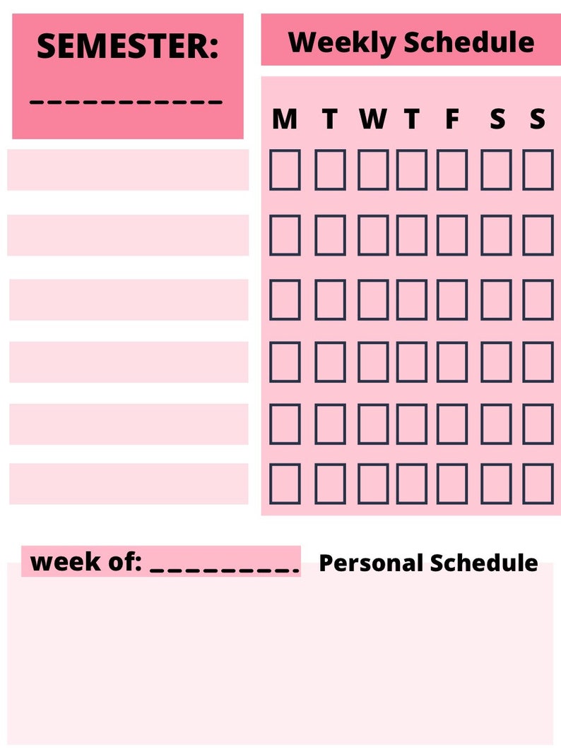 Nursing School Planner, Digital Nursing School Planner 20222023