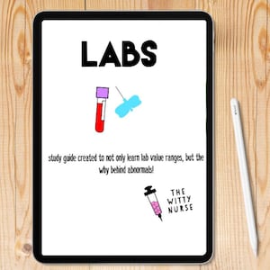 lab value cheat sheet, nursing lab values