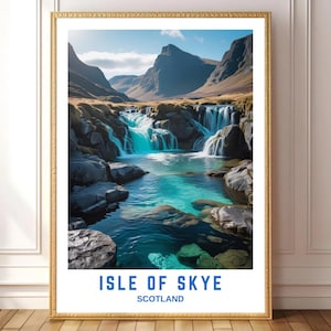 Isle of Skye Scotland Wall Art - Fairy Pools Landscape Photography Print - Digital Download Nature Poster - Highland Travel Decor