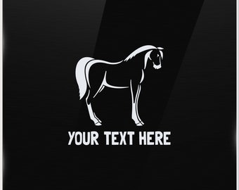Horse Silhouette Outline Custom Vinyl Decal