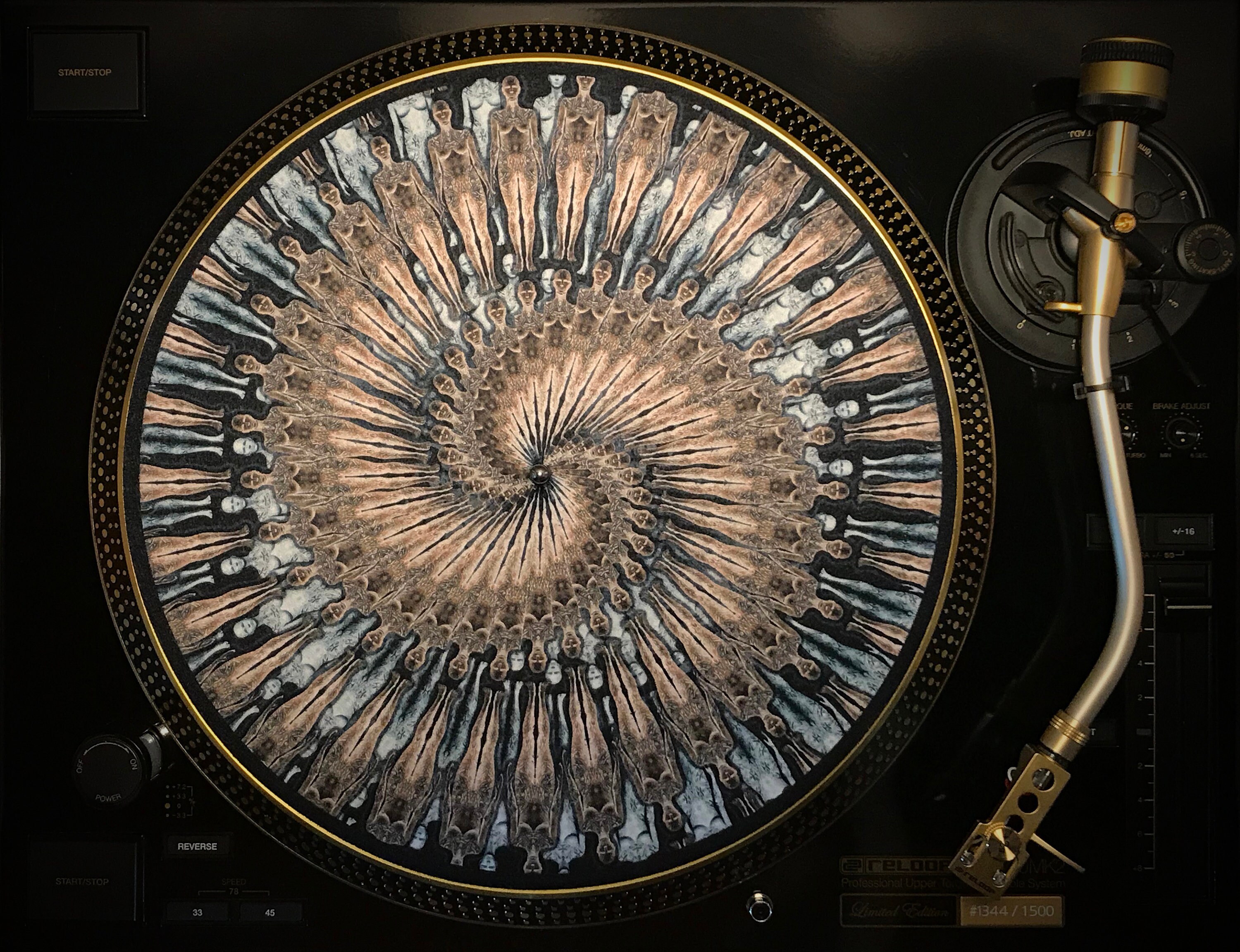 Zoetrope Felt Turntable Slipmat Floating Clones 1 Etsy