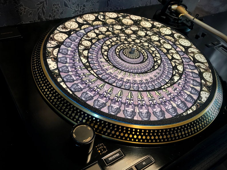 Zoetrope Felt Turntable Slipmat Time Traveler 3 Etsy
