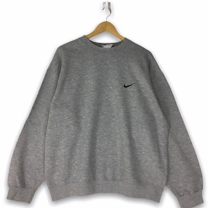 Rare Vintage 90s Nike small Swoosh/Sweatshirt Pullover/Size XL clothing mens womens spell out/logo embroidered gift