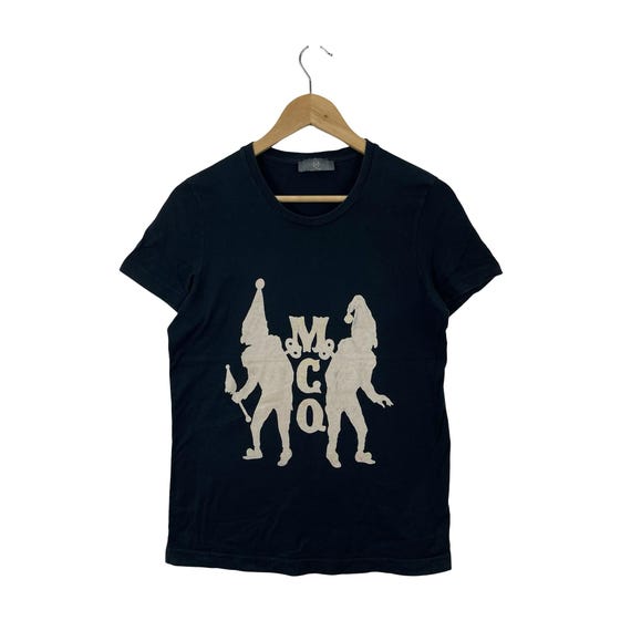 McQ, MCQ Alexander McQueen Jester Gnome Graphic Black Short Sleeve Tee Shirt Size XS