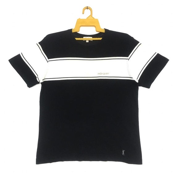 saint laurent small logo tee