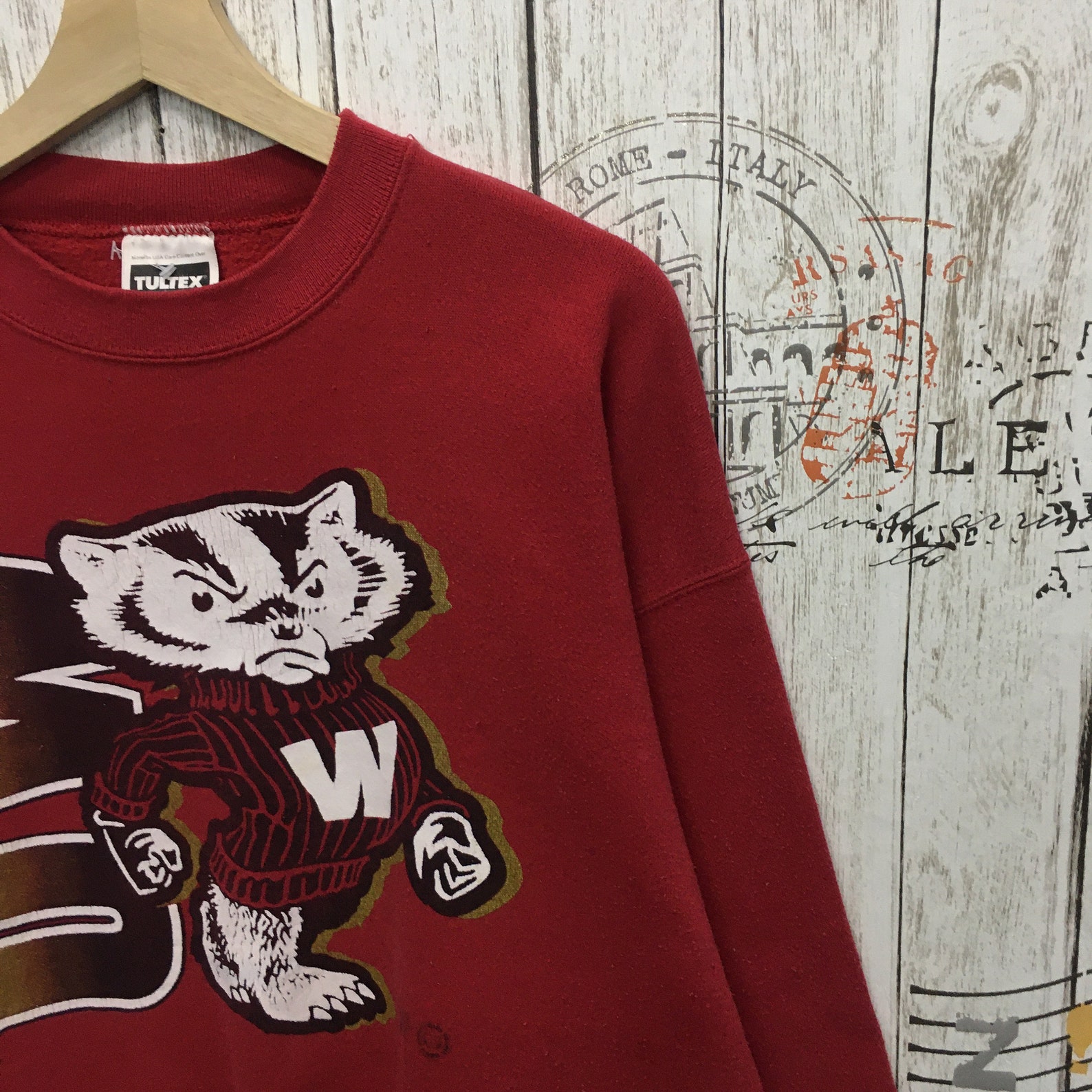 Rare Vintage University Of Wisconsin Madison/Pullover Etsy