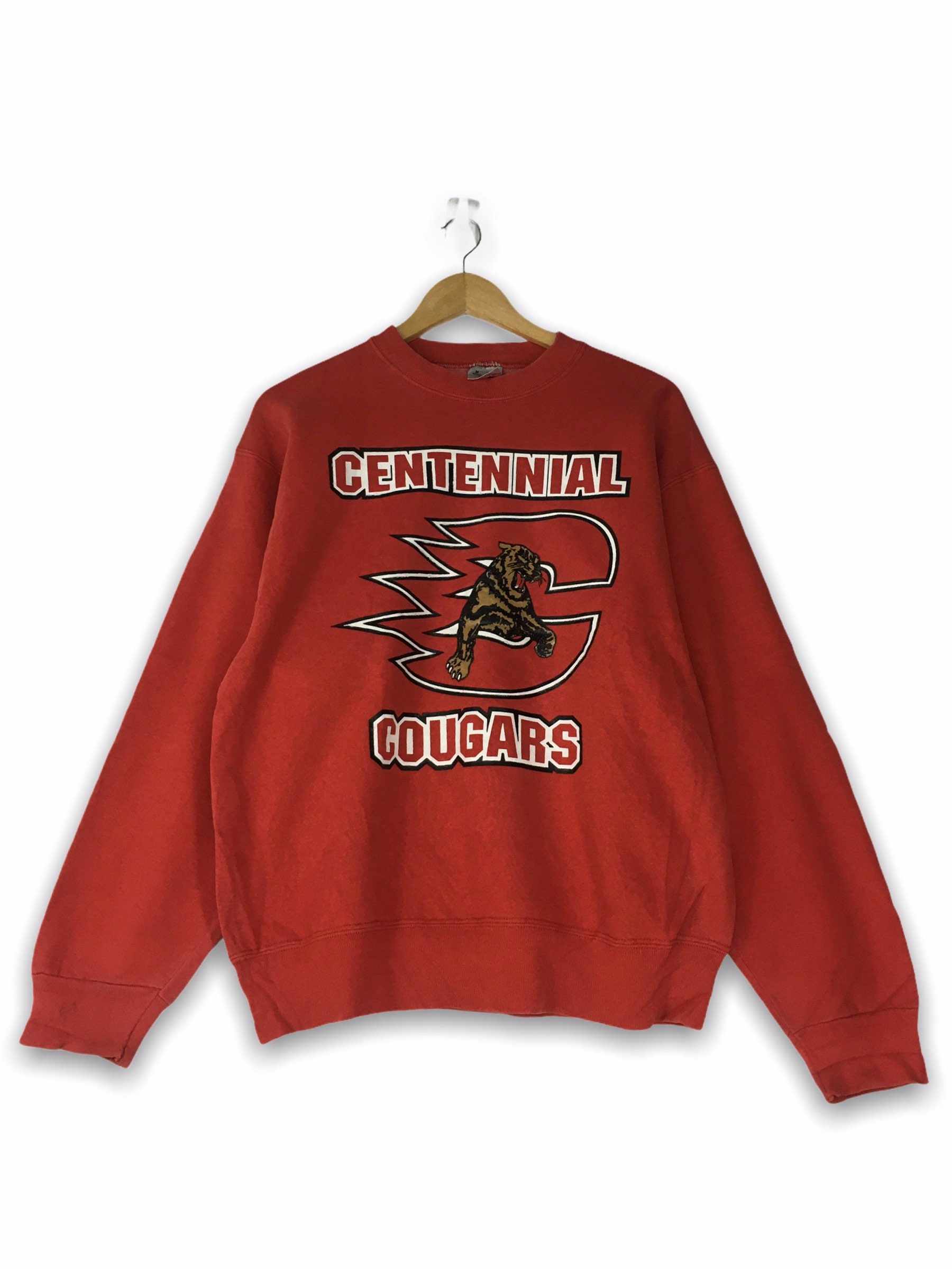 Vintage 90s Rare Design Centennial Cougars Sweatshirt Jumper - Etsy New ...